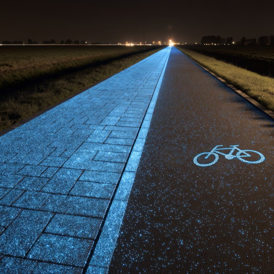 Pavimentazioni fotoluminescenti Glow in the Dark Sassi di Luce
